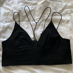 Black crop top